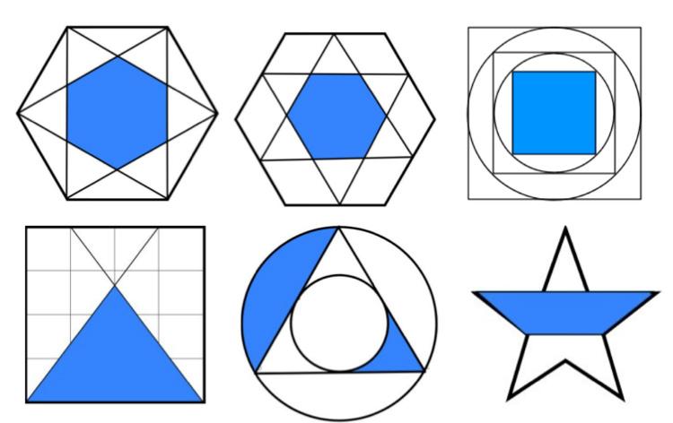 WORDLESS GEOMETRY The following puzzles by Dan Finkel are fun for individuals or small groups.