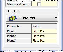 Laser Trackers: 3-Plane Point Remove from Profile. Clears an existing selected plane from the profile. Fit To Points. When checked SA will automatically fit a plane to the measured points.