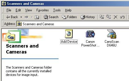 chapter 6 Preferences Settings Opening Scanners and Cameras Properties You can specify some settings for ScanGear CS-U with using Scanners and Cameras