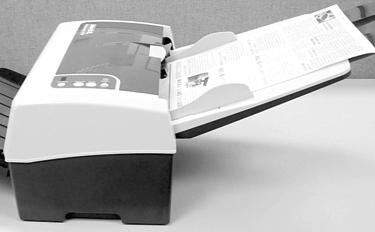 3.1.2 Placing Your Document in the Input Paper Tray Fanning Your Document Standard paper size should feed easily through the scanner.