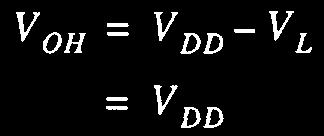 Psuedo-nMOS Logic Gates Operation For Vin<V Tn, the driver MD is in cutoff giving I D =0 Since the load current is equal to the driver current, the voltage across the load resistor is V L =I L R L =