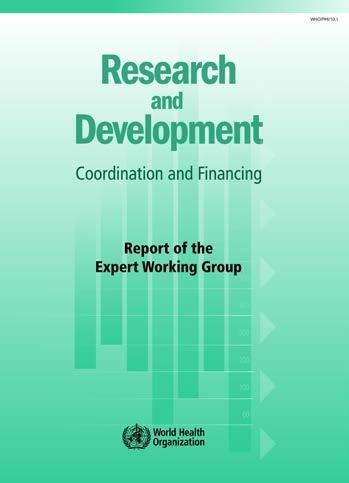 Establishment of a consultative expert working group on research and