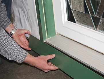 Doors and Windows When applying siding around a door, you first need to put J-channel on both sides of the door and