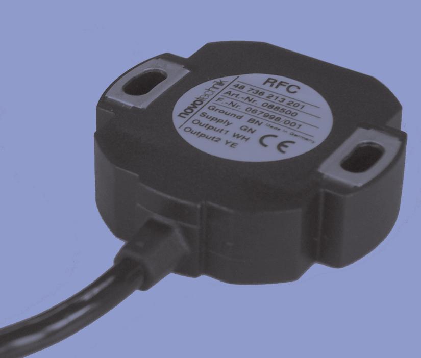 Angle Sensor touchless technology transmissive Series RFC4800 Model 700 redundant The sensor utilizes the orientation of a magnetic field for the determination of the measurement angle.
