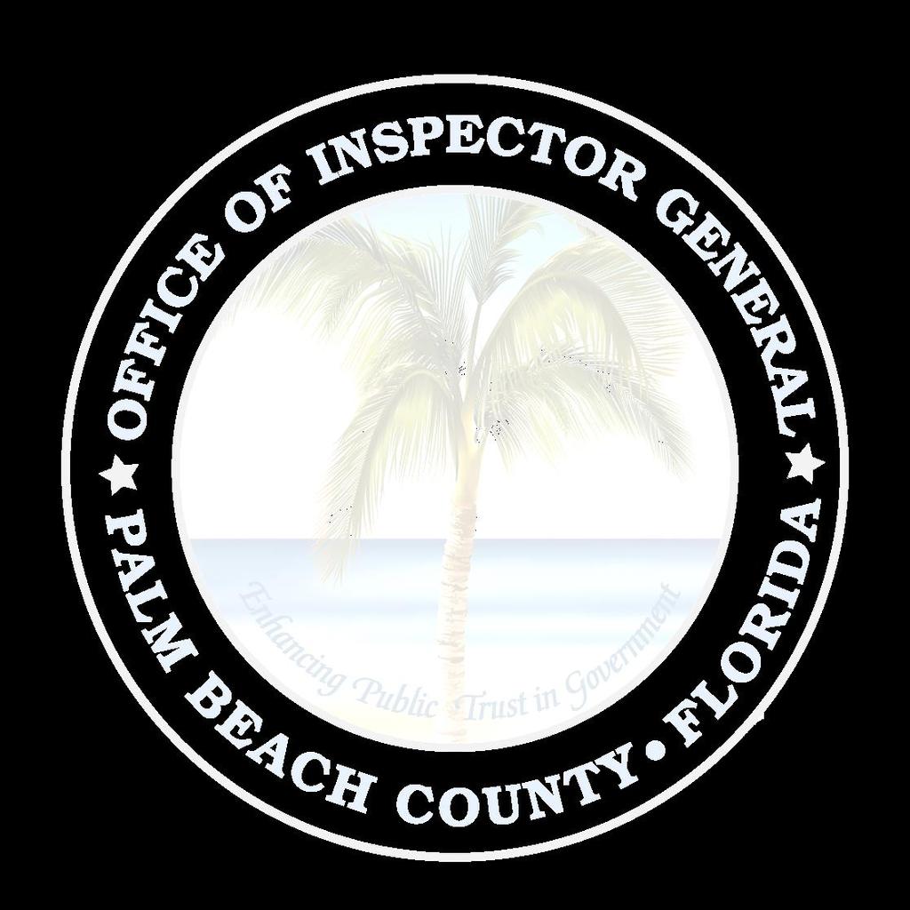 OFFICE OF INSPECTOR GENERAL PALM BEACH COUNTY John A.
