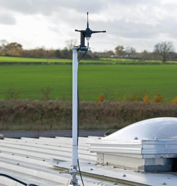 Roof Location The base station radio antenna can also be mounted on a roof top when the base station is required in a permanent location.