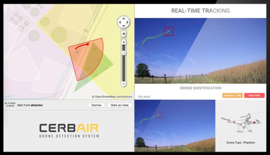 3.5 DW-IT-SW, DW-IT-MA / DRONEWATCH SOFTWARE DW-IT-SW DRONEWATCH SOFTWARE LICENCE Cerbair software detects, tracks and identifies all types of civilian drones.