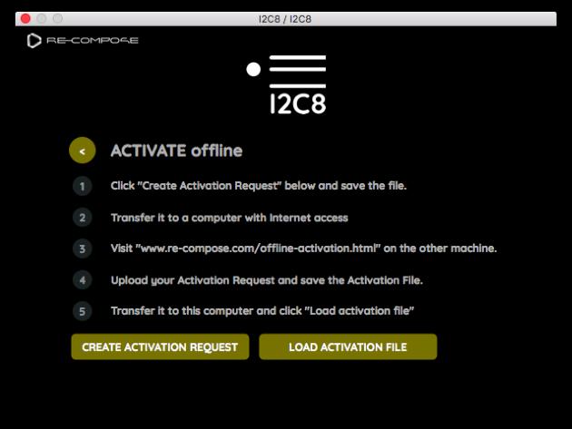 Offline Activation Click on Activate Offline on the welcome screen. This will display the offline activation screen.