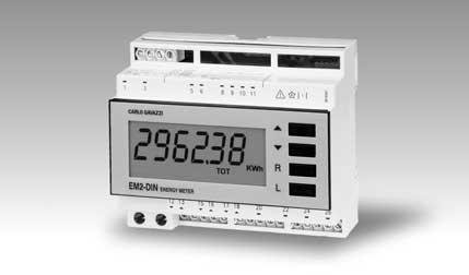 Energy Management Energy meters Type 6-dgt µp-based indicator Manual scrolling of partial and total energies: kwh, kvarh.