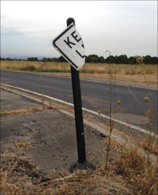 fully integrated impact sign post