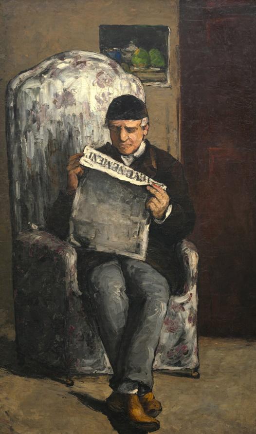 The Artist's Father, Reading L'Evénement 1866 National Gallery of Art, Washington, D.C. Collection of Mr. and Mrs.