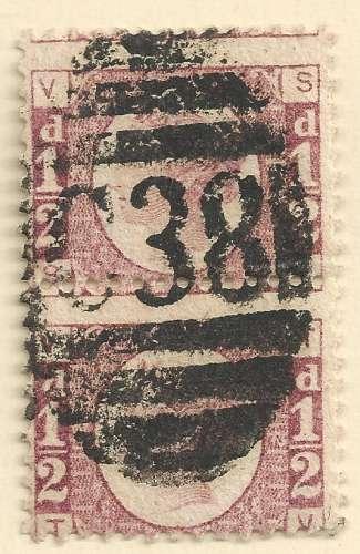1870 Half Penny Plate
