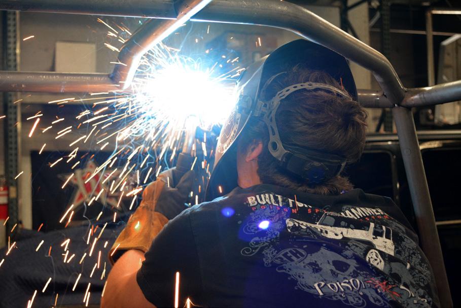 Be sure to do the rosette welds that hold the sleeve in place inside the Header Bar and Rear Down Bar.