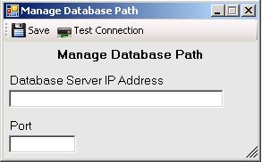 ************************************************************************ SHOULD THE LOCATION OF THE DATABASE CHANGE THE DATABASE SERVER IP ADDRESS MUST BE RE DEFINED.