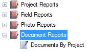 2) Click on Reports in the main NCompas Media toolbar then Document Reports and finally Documents By Project You will then be able to select the document you wish to view 6.0.