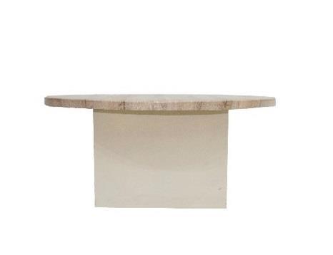 00 Table Coffee Oval With Raw Wood