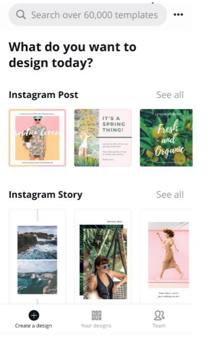 Canva great for sharing with Social Media Can automatically