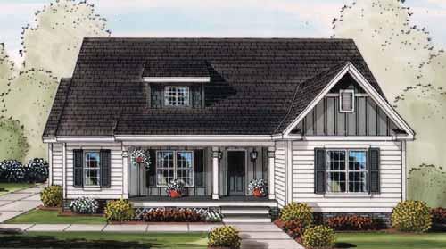 Built Using Heritage Specs 12/12 Roof with 8 short-height shed dormer with twin window 30 Year architectural shingles Vinyl shake siding on shed dormer and at