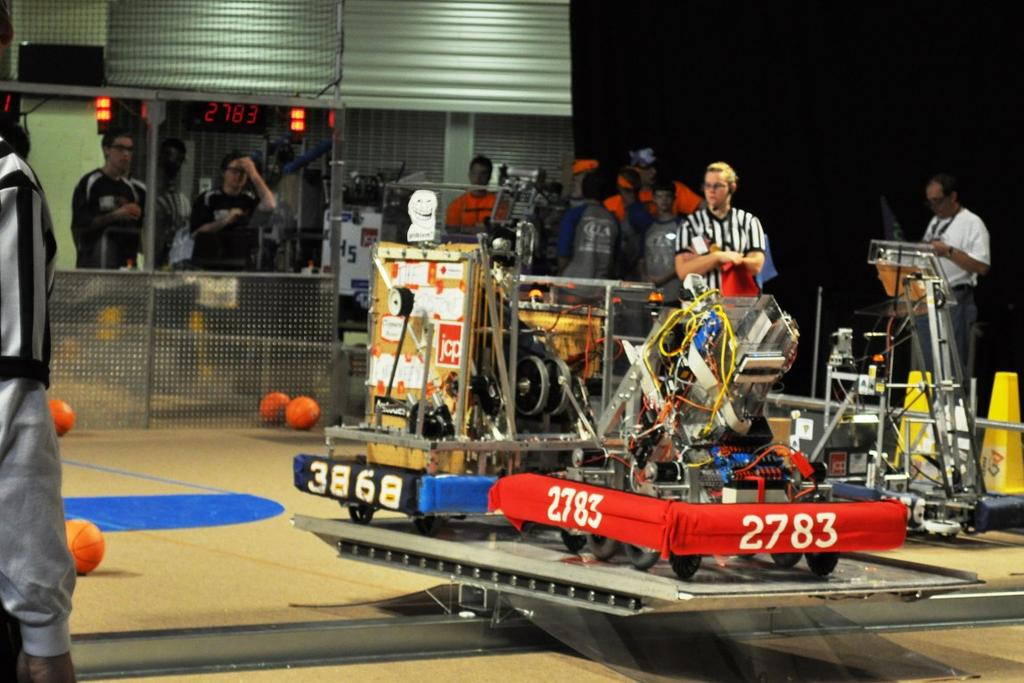 Not only was our team selected to be in an Alliance, ours was the only Alliance to make it to the finals without losing a single match.
