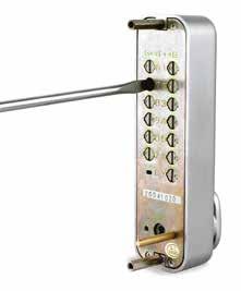 Available with or without a hold back facility, these digital locks are robust and a convenient means of providing security for low to medium traffic areas such as storerooms, workshops, plant rooms