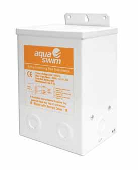 Lightings Safety Transformers For swimming pool lighting: Low voltage transformers are designed to provide safe volt electric supply to underwater lights of swimming pools.