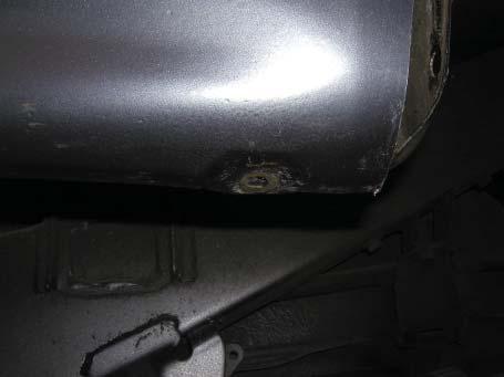 front fender bolt as shown.