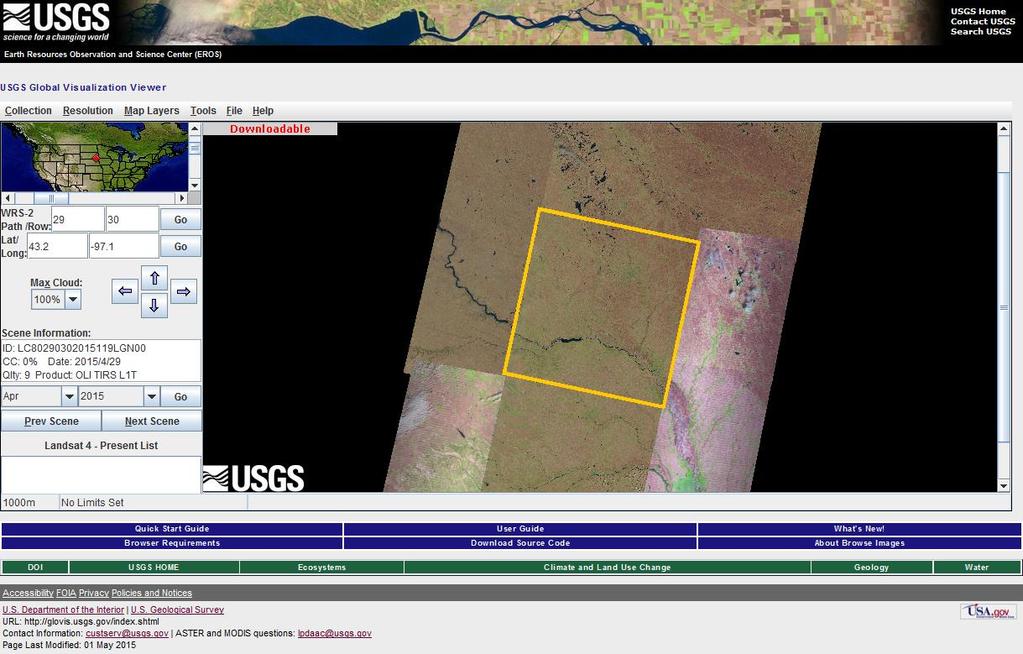 What is GloVis The USGS Global Visualization Viewer (GloVis) is a quick and easy online search and order tool for selected satellite and aerial data, developed in 2001.