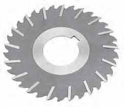 Metal Slitting Saws Metal Slitting Saws Staggered Teeth with Side Chip Clearance Thickness Hole Size Depth of Cut of Teeth Part 3 1/16 1.751 32 5-749-252 3 1/16 1-1/4.633 32 5-749-253 3 5/64 1.