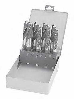 5-166-510 5-169-510 5-168-510 8 Piece Drill Sets Sizes: 9/16, 5/8, 11/16, 3/4,