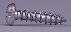 This is called tapping a thread and pictured above is a self-tapping screw.