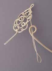 (13 mm) tail, make loops, curves, and wraps in the wire as shown [2 8], using the pin-head template as a guide.