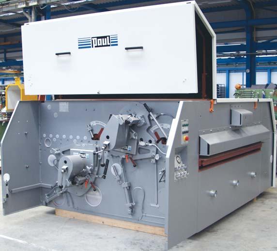 PAUL Multirip Saws DOUBLE-SHAFT MODELS K34G-UU The machines of this series are equipped with two bottom saw shafts arranged one after the other.