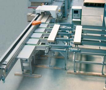multirip saw with automatic infeed system Fig.