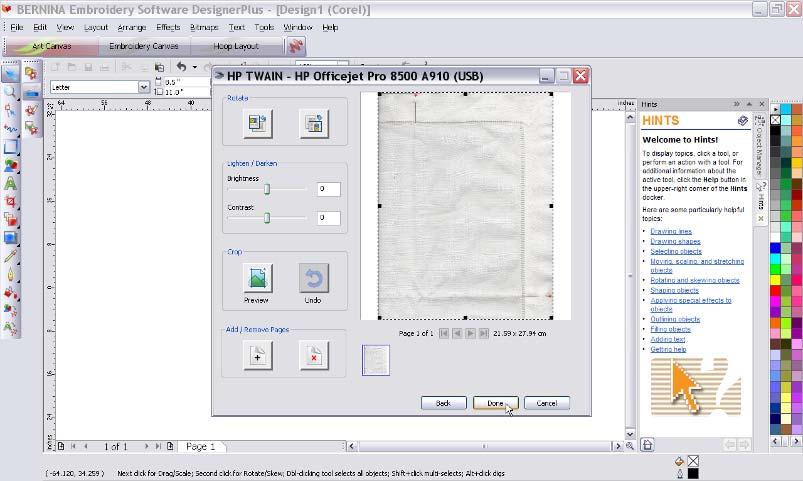 Create a Placemat Placement Line Open BERNINA Embroidery Software 6 and select File > New. Click on the Paste icon. Click on the Mirror Vertical icon.