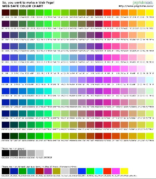 Color - HEX CODES HEX codes are considered web safe