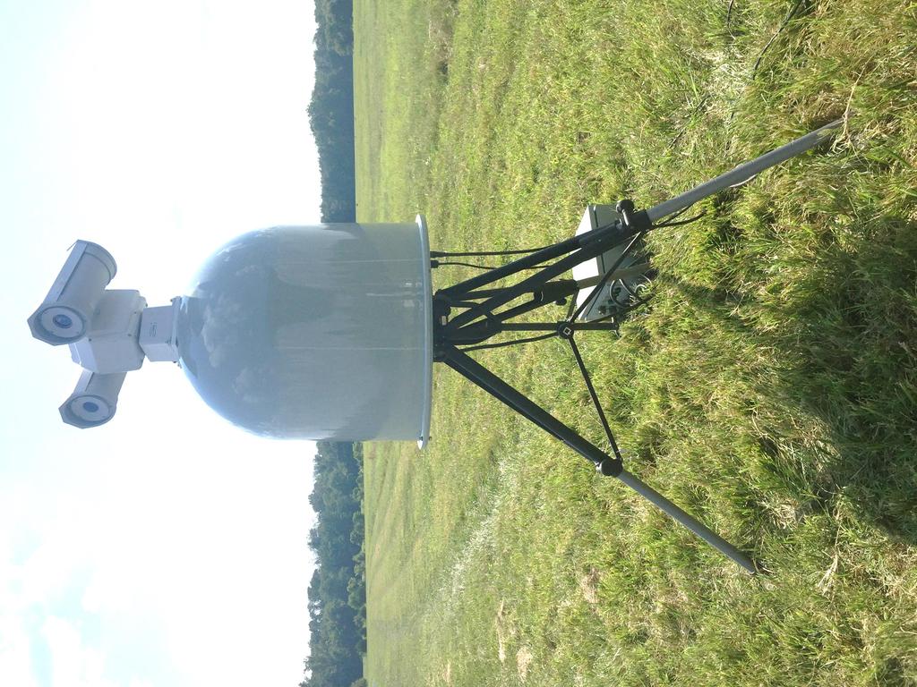 Black Marlin radar systems may be purchased with a flattop radome for mounting cameras on top. This gives 360 degrees of coverage for both the radar and camera.