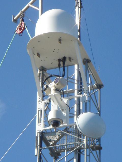 Figure shows DMT Radar, Thermal camera, Dome