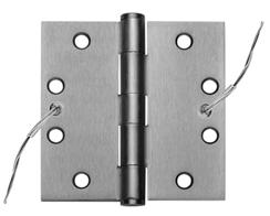 Special Situation Products CE Concealed electric hinges conduct current regardless of door position to electric locks, exit devices, or hold open devices where tamper-proof hinge is required.