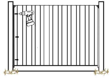 Step 8: Install Pickets Cut two pickets to a ach to the posts an each end. The picket sits inside the aluminum rail and should be cut to fit just below the top bracket (see Fig. 9).