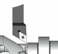 the tailstock pushes the workpiece against the fixed center pin of the face driver.