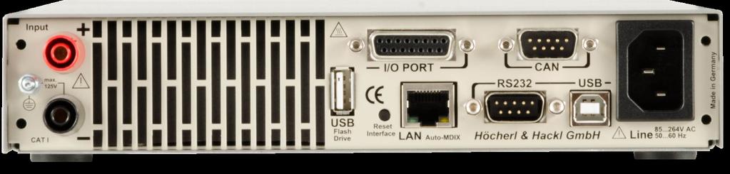 0 A up to 1000 kbits/s Mains connector 85 264 V AC 50 60 Hz PE terminal USB Flash Drive firmware