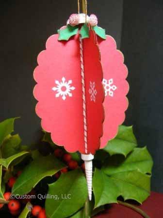 A whole tree full of these snowflakes would be so beautiful! Oval Scallop Ornament This ornament is very versatile.