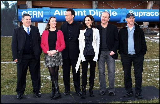 Angels + Demons: The Cast @ CERN Sergio Bertolucci Tom Hanks Rolf