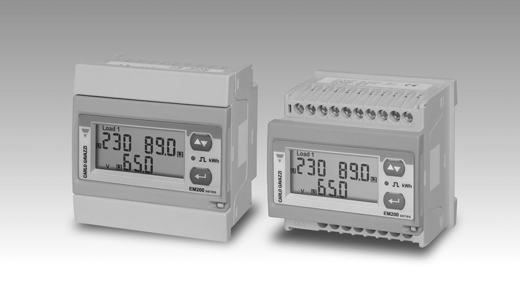 Energy Management Energy Analyzer Type Multi-use housing: for both DIN-rail and panel mounting applications MID annex MI-003 (Measuring Instruments Directive) compliant Class B (kwh) according to