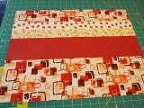 move top three layers to bottom Row 5: leave in place 6. Sew horizontal seams of all five rows.