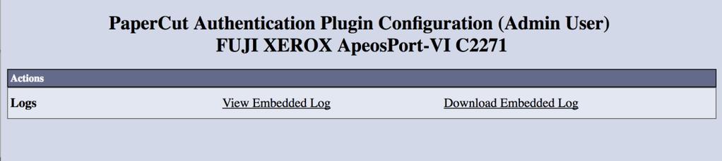 Windows: ipconfig For Linux, Mac OS: ifconfig 8.2 PaperCut MF debug log files To access and view PaperCut MF debug log files on the device s web interface: 1.