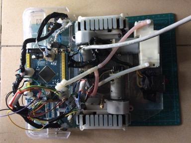 Fig. 2. Robot with AT89C51 New Chip-- STM32F103zet6.