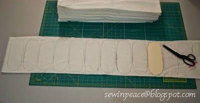 Step 4: Lay out cotton batting.
