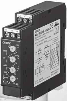 New Product Single-phase Current Relay Ideal for Current Monitoring for Industrial Facilities and Equipment. Monitor for overcurrents or undercurrents.