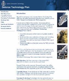 Research Planning Defence Technology